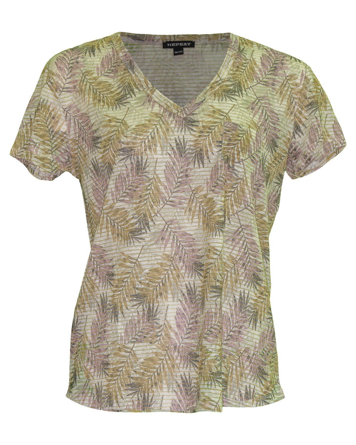 Repeat - Leaf Print T-Shirt