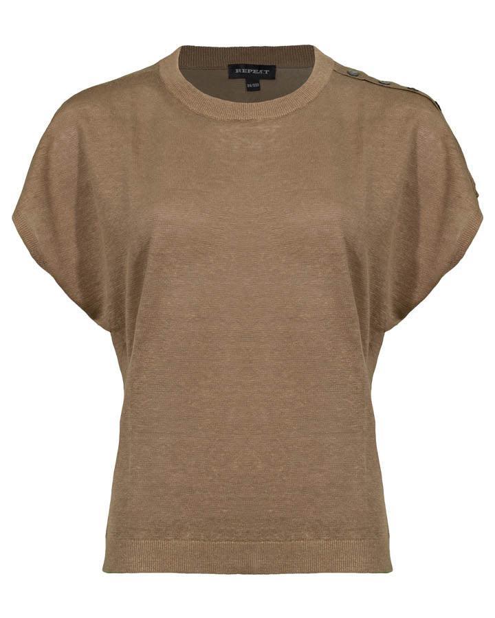 Repeat - Linen Cap Sleeve Pullover