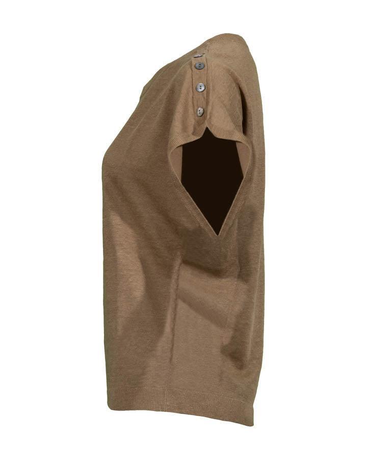 Repeat - Linen Cap Sleeve Pullover
