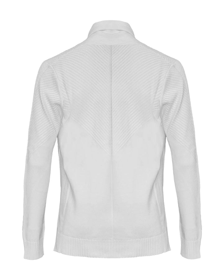 Repeat - Ribbed Knit Detail Cardigan