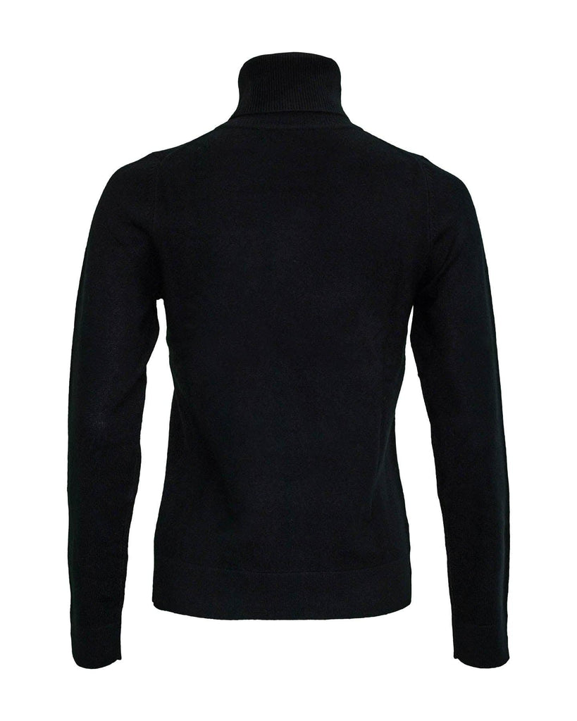 Repeat - Turtleneck Organic Cashmere Sweater Black