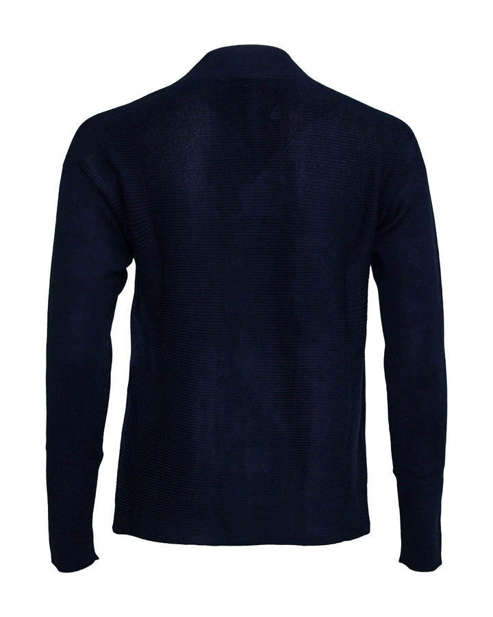 Repeat - V Neck Non Wool Knit Navy