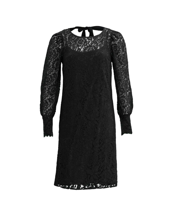 Rosemunde - Lace Long Sleeve Dress in Black