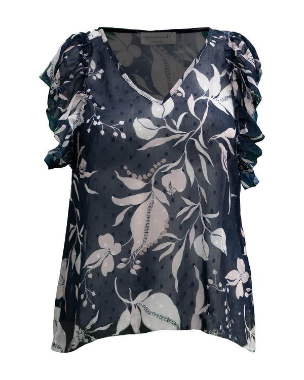 Rosemunde - Sheer Print Top