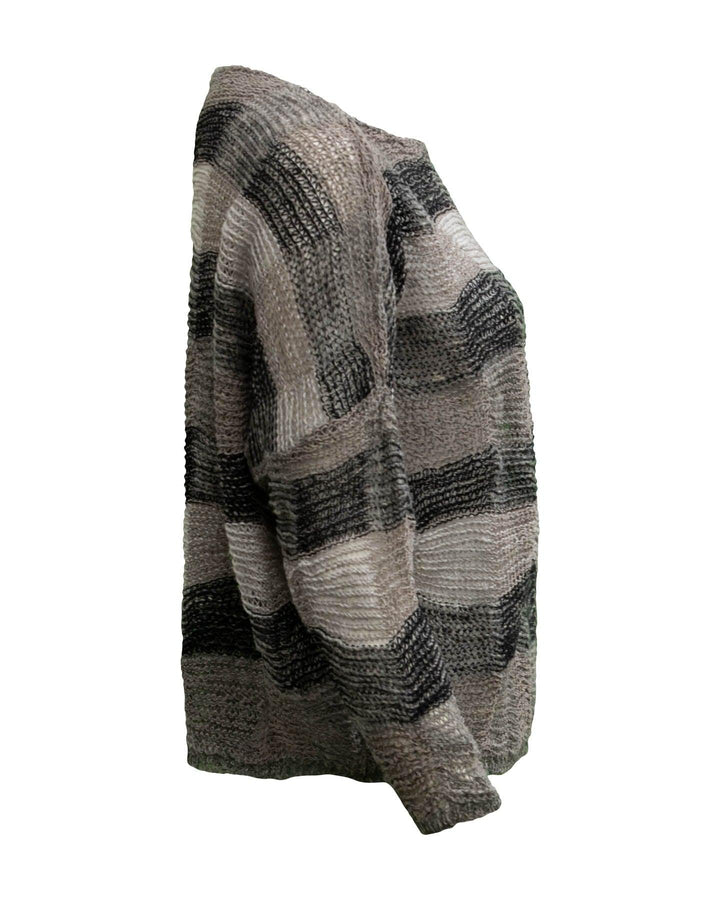 Sarah Pacini - Checkered Linen Sweater