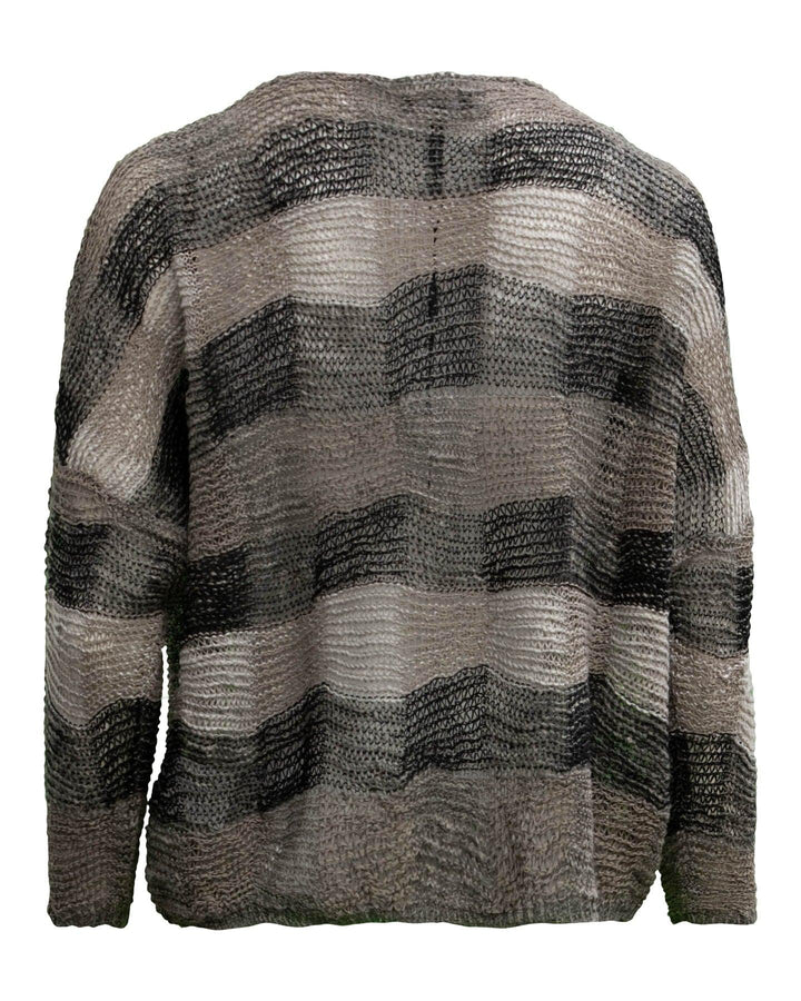 Sarah Pacini - Checkered Linen Sweater