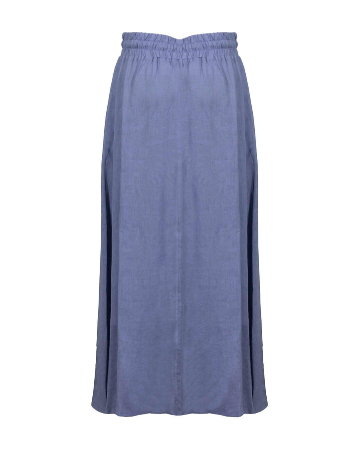 Sarah Pacini - Flared Linen Long Skirt