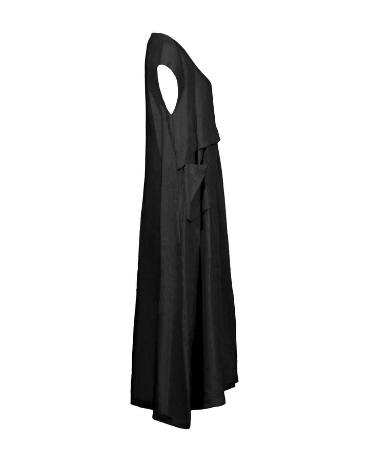 Sarah Pacini - Linen V-Neck Maxi Dress