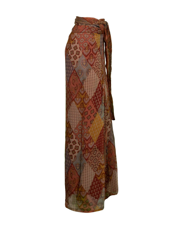 Sarah Pacini - Patchwork Wrap Skirt