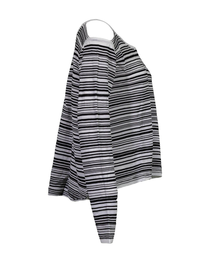 Sarah Pacini - Stripe Cold Shoulder Pullover