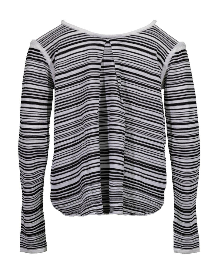 Sarah Pacini - Stripe Cold Shoulder Pullover