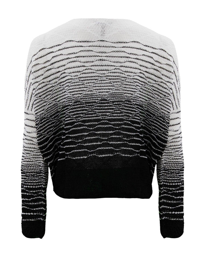 Sarah Pacini - Two-Tone Boat Neck Sweater