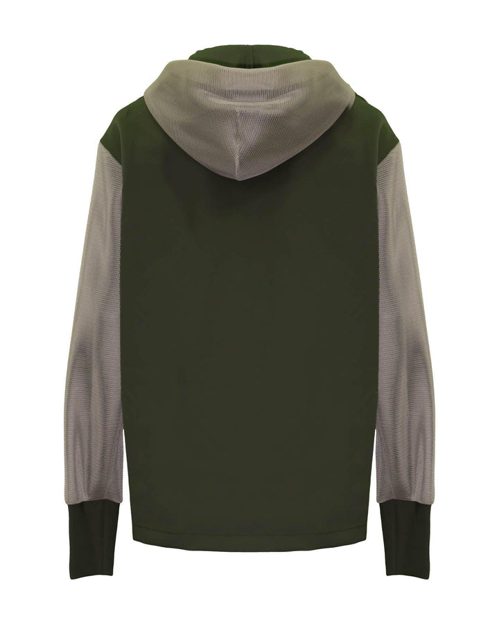 Shan - Mesh Hooded Sweatshirt