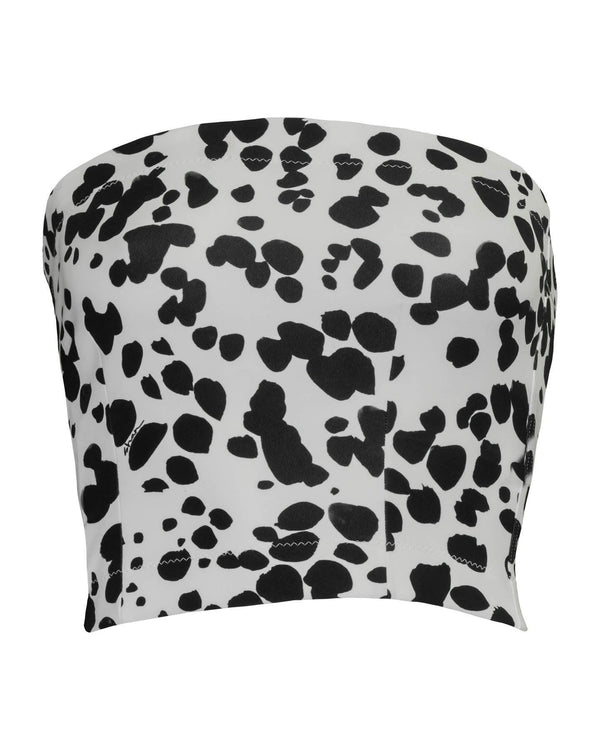 Shan - Print Bustier Crop Top