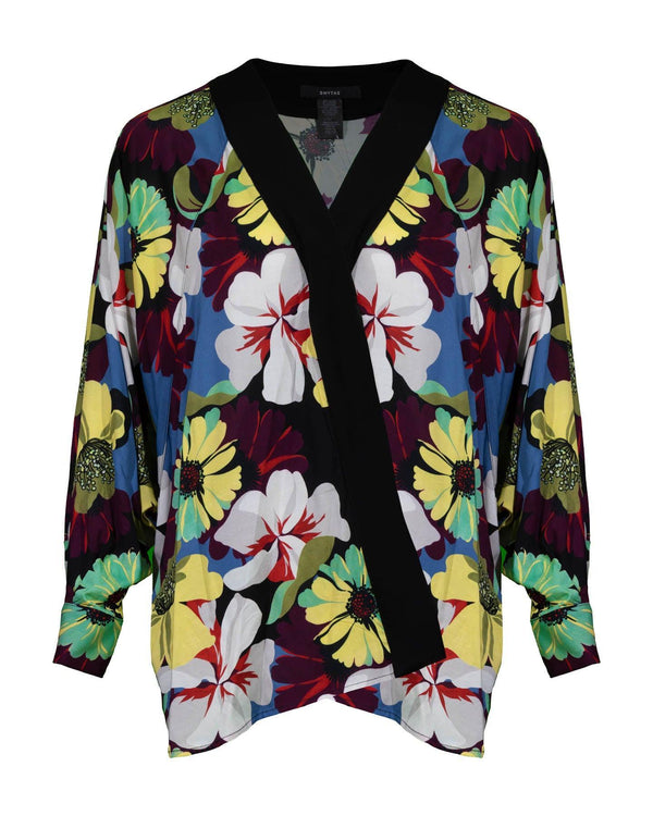 Smythe - Blocked Kimono Blouse