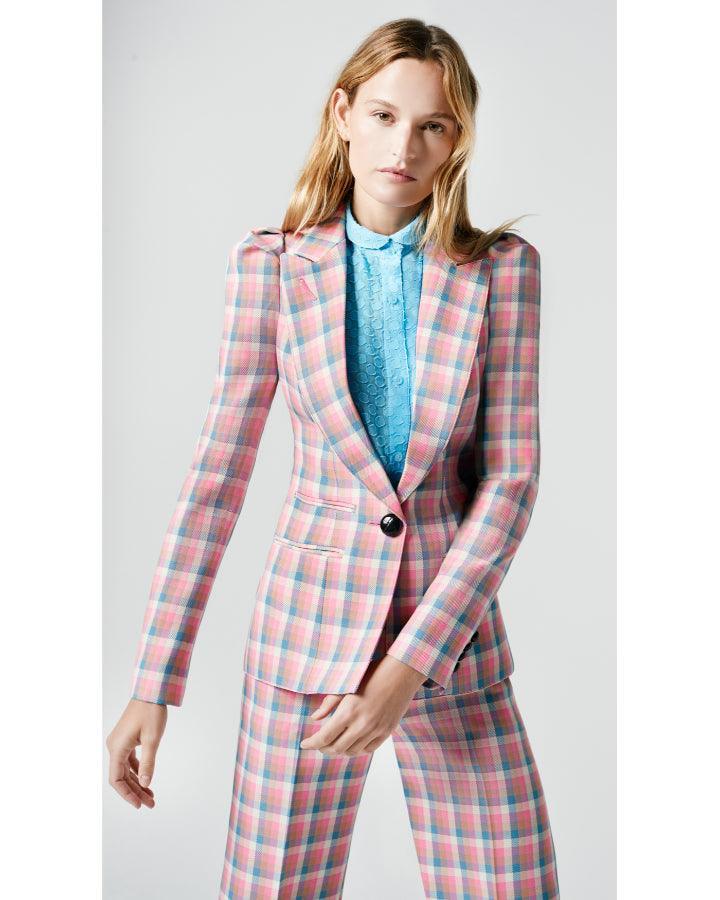 Smythe - Smythe Box Pleat Check Blazer