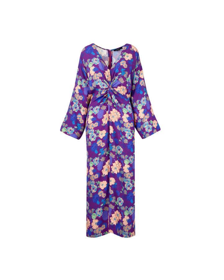 Smythe - Smythe Violet Floral Twist Dress