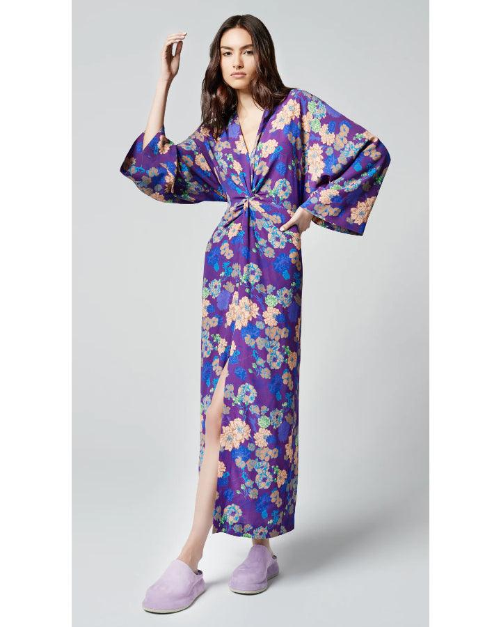 Smythe - Smythe Violet Floral Twist Dress