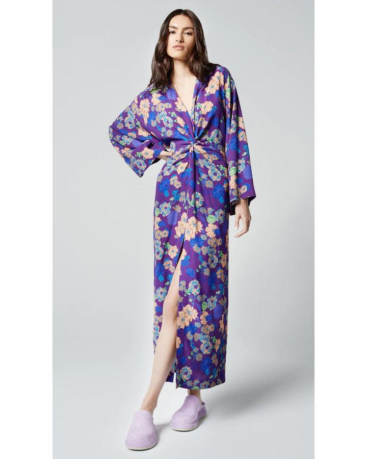 Smythe - Smythe Violet Floral Twist Dress
