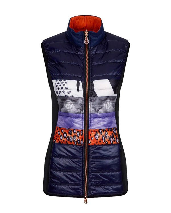 SPORTALM - Reversible Graphic Padded Zip Vest