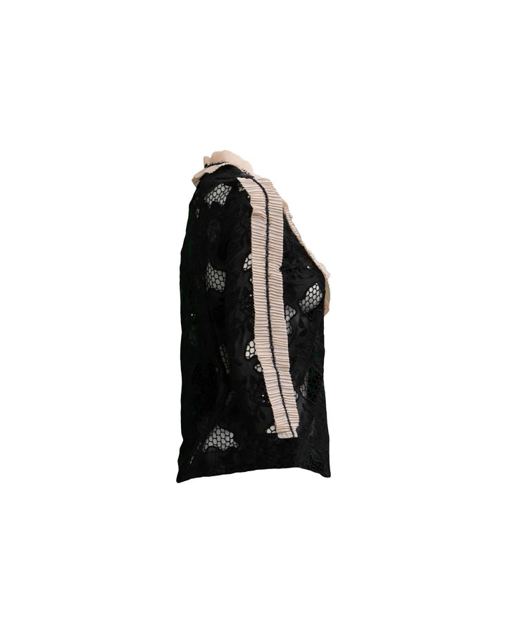 Sui by Anna Sui - Pleat Detail Lace Top