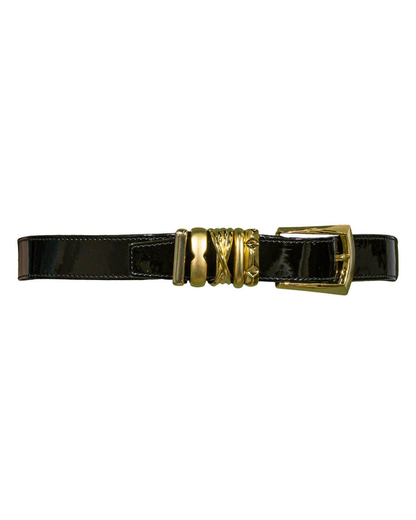 Suzi Roher - Black Patent Belt