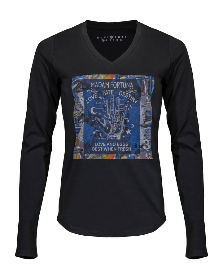 Suzi Roher - Madam Fortuna V-Neck T-Shirt