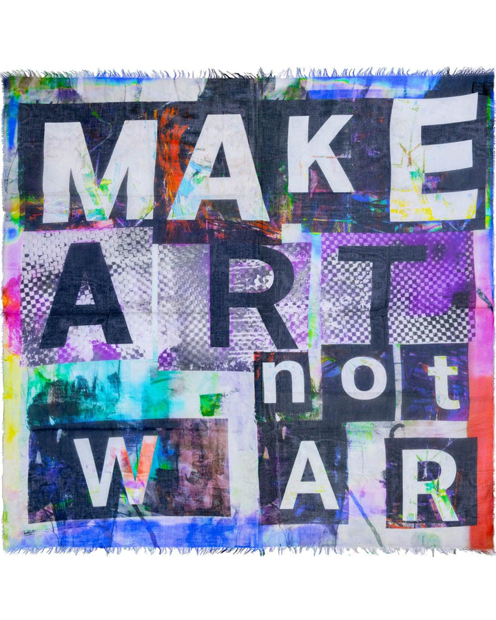Suzi Roher - Make Art Not War Scarf