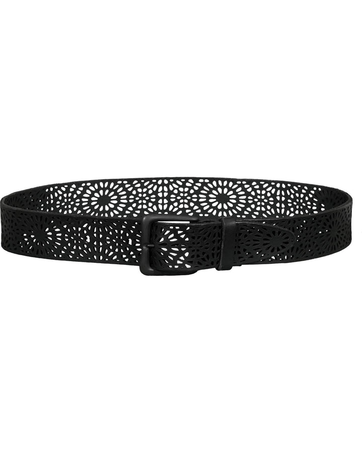 Suzi Roher - Perforated Pattern Leather Belt