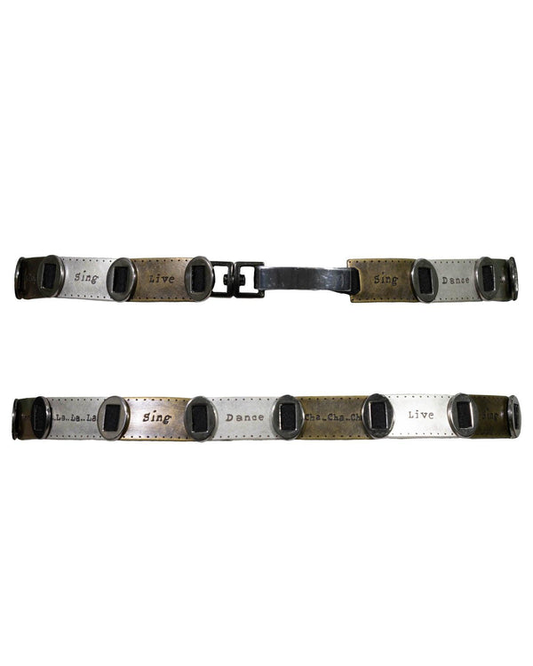 Suzi Roher - Two Tone Embossed Belt