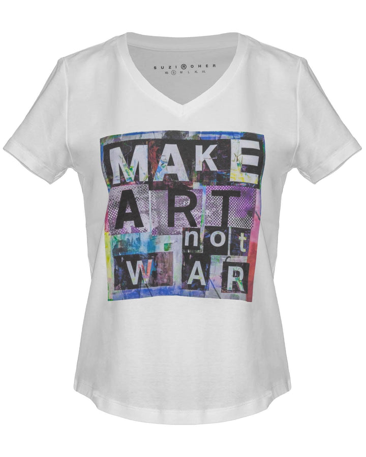 Suzi Roher - Viv, Make Art Not War T-Shirt