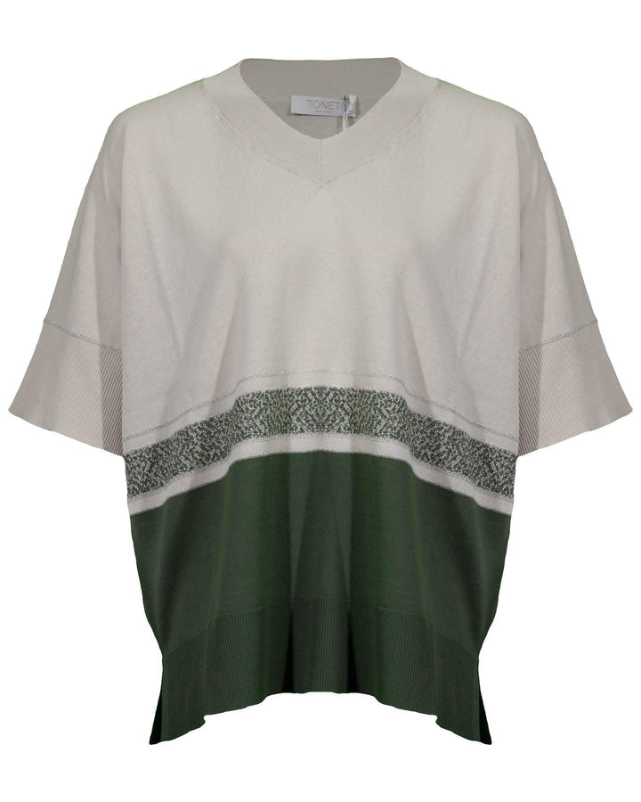 Tonet - Color Block Detail Pullover