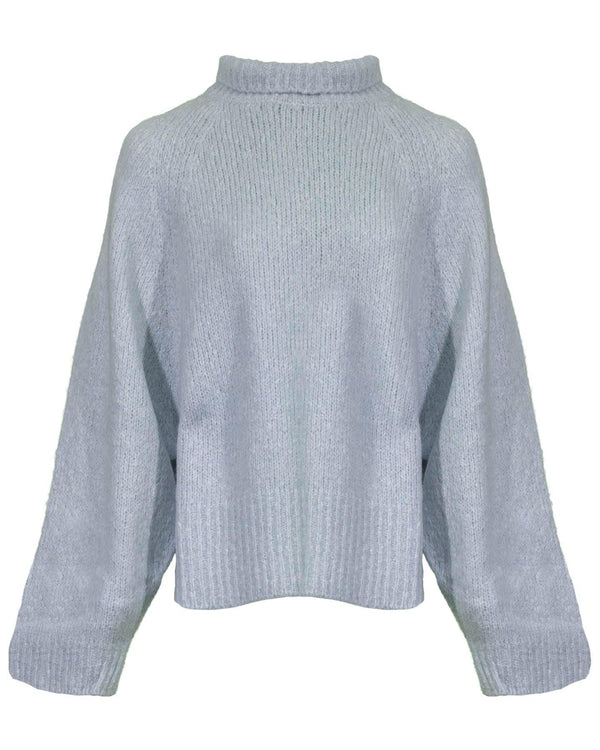 Tonet - Cotton Wool Blend Funnel Neck Pullover