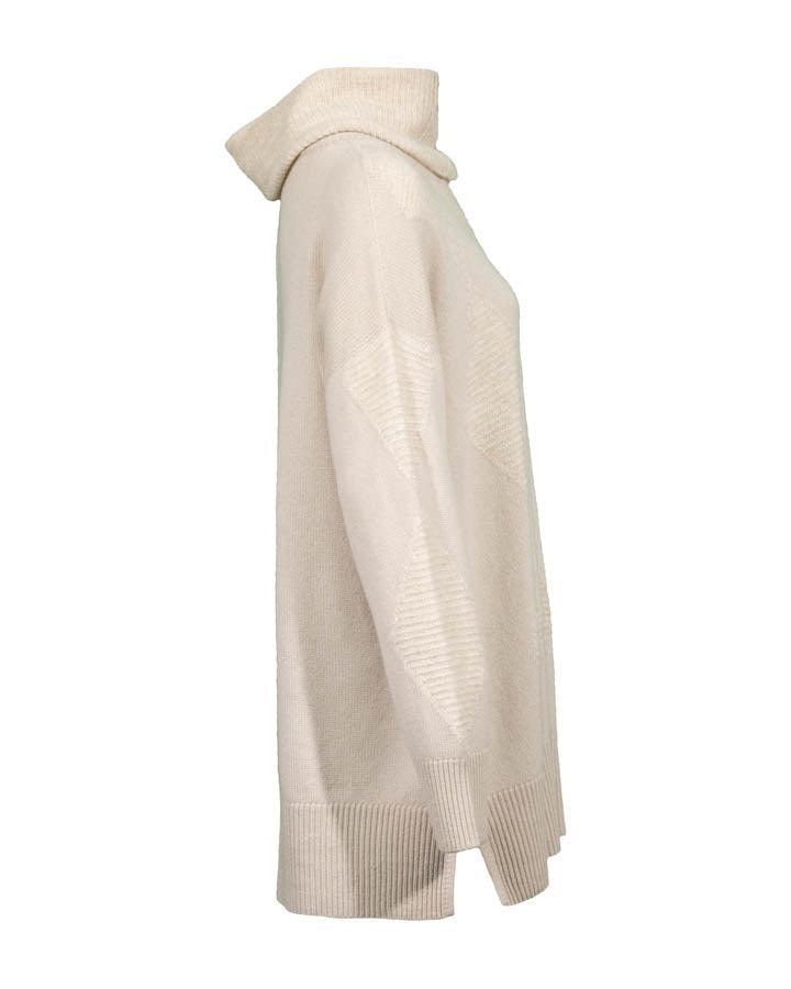 Tonet - Diamond Pattern Knit Tunic