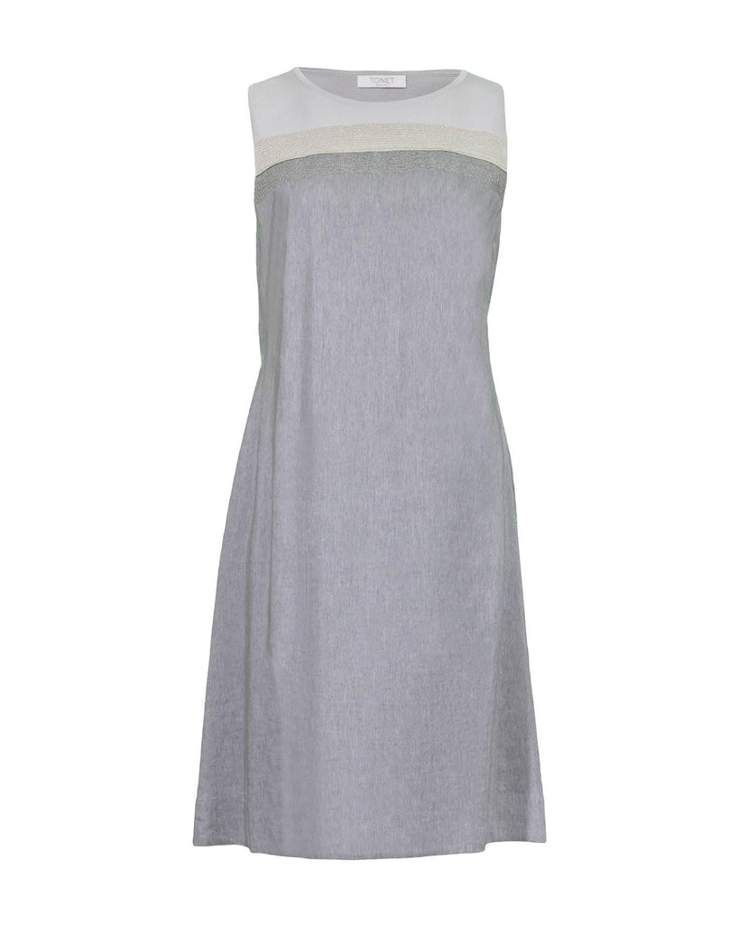 Tonet - Embroidered Detail Sleeveless Dress