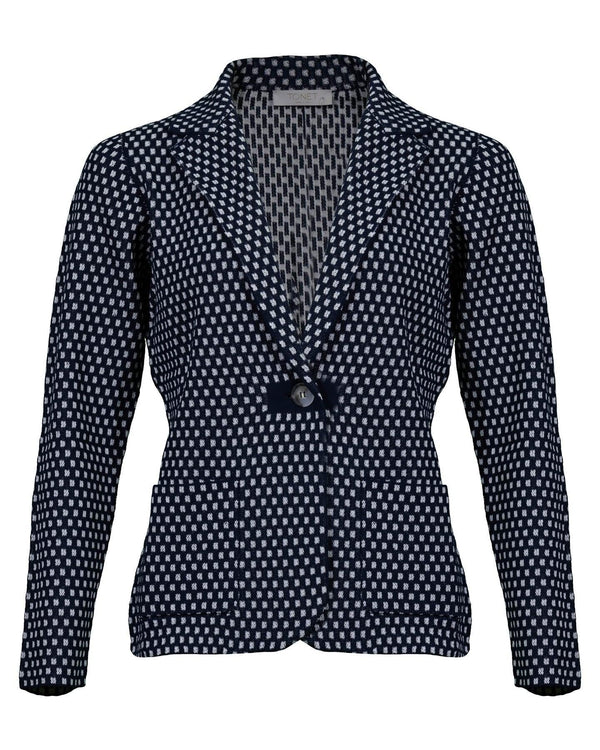 Tonet - Jacquard Print Knit Jacket