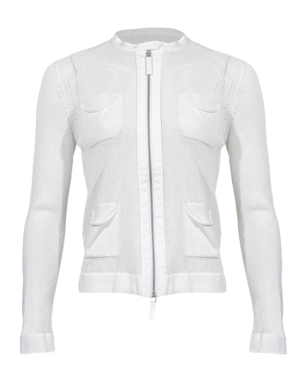 Tonet - Mesh Zip Sweater Jacket