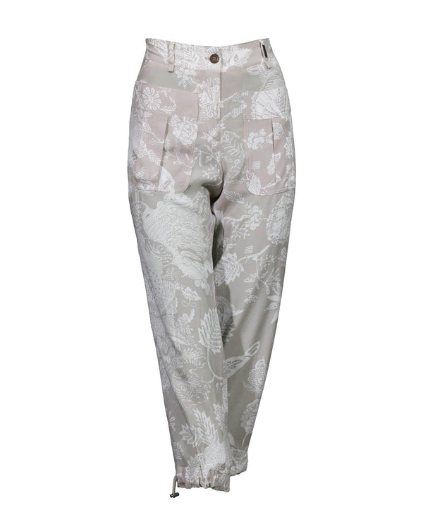 Tonet - Print Cropped Cargo Pants