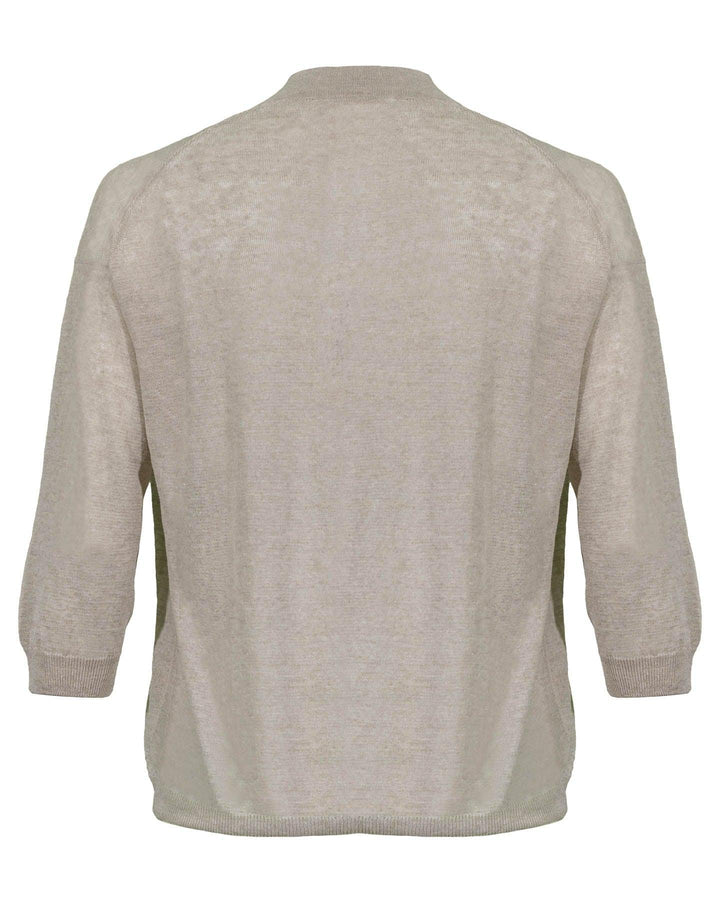 Tonet - V-Neck Linen Knit Pullover