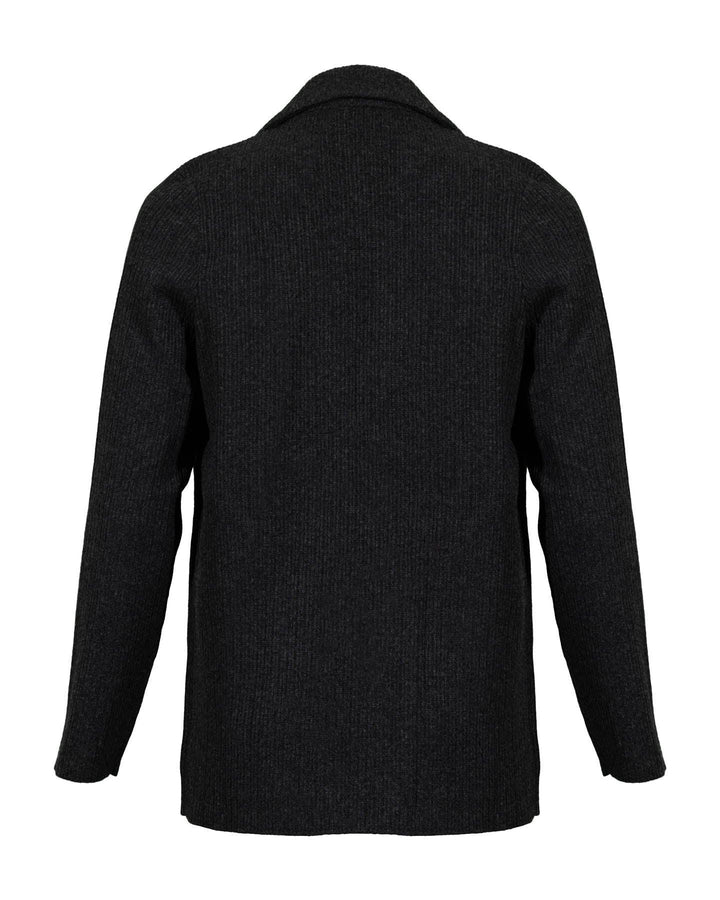 Tonet - Waffle Knit Double Breasted Jacket