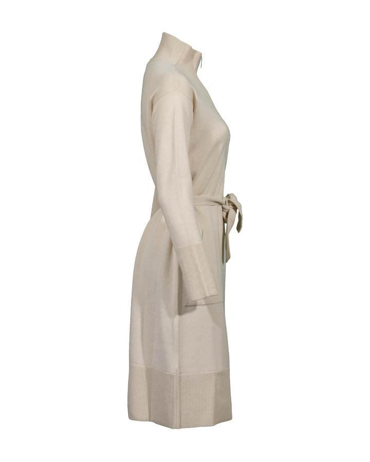 Tonet - Wool Blend Zip Neck Dress