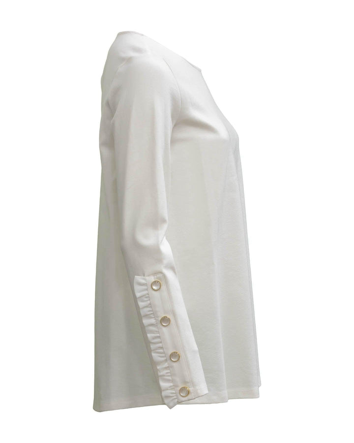 Twinset - Blouse with Frills and Pearls