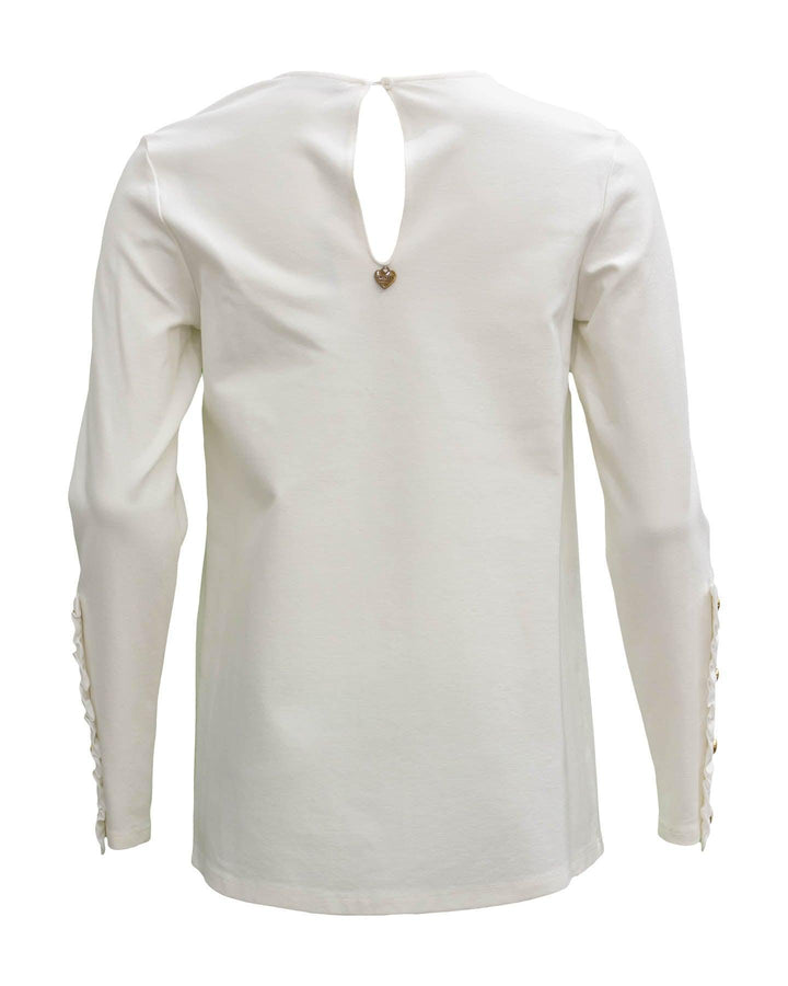 Twinset - Blouse with Frills and Pearls