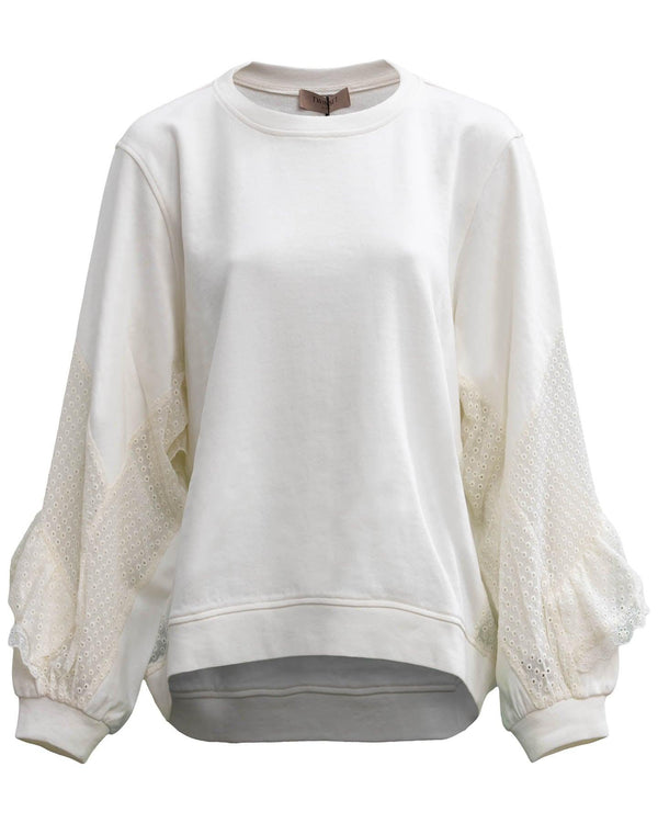 Twinset - Embroidered-Panel Sweatshirt