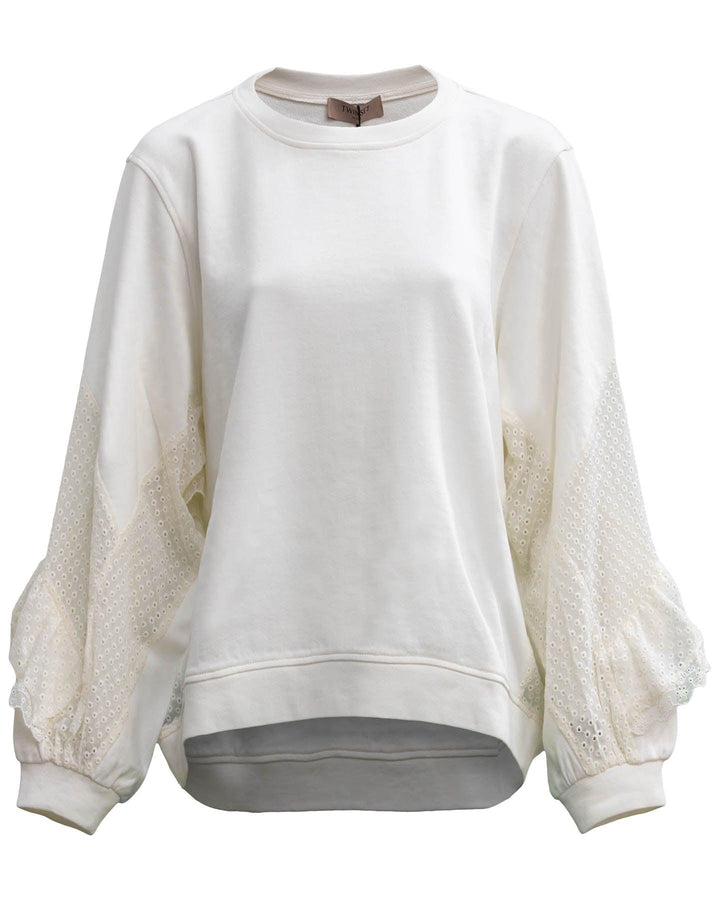Twinset - Embroidered-Panel Sweatshirt