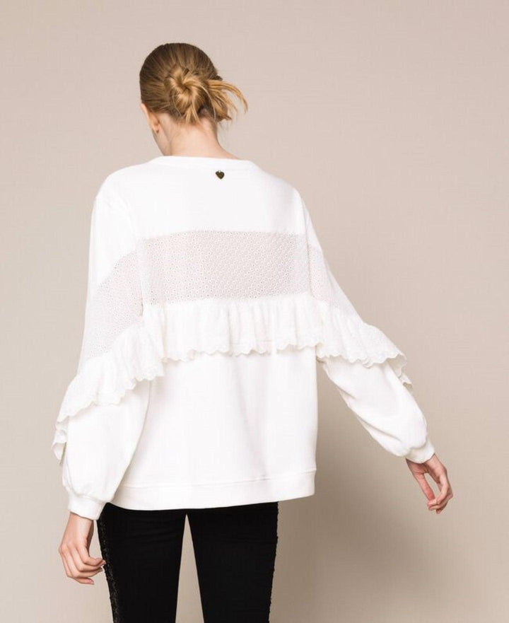 Twinset - Embroidered-Panel Sweatshirt