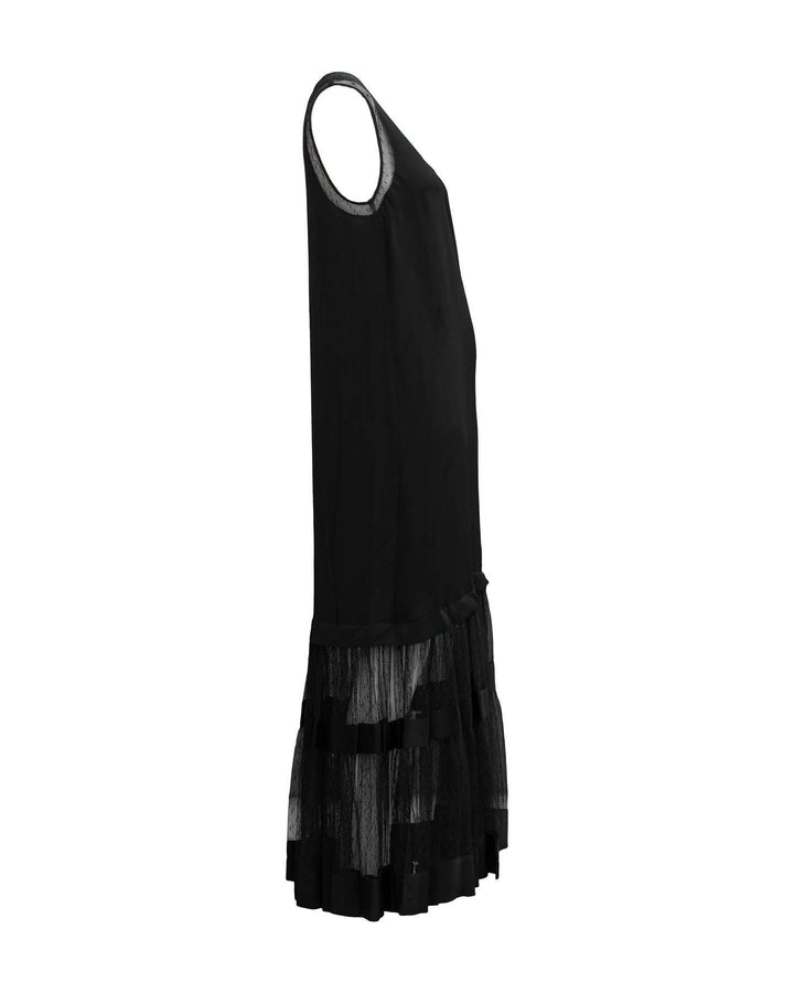 Twinset - Long Dress with Tulle Hem