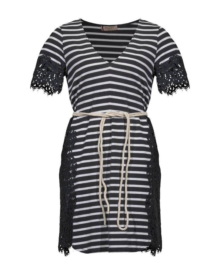 Twinset - Stripe T-Shirt Dress