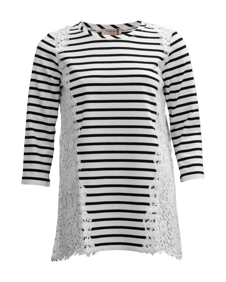 Twinset - Striped Maxi T-shirt