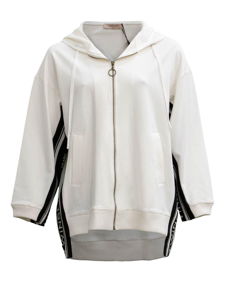 Twinset - Tunic Jacquard Logo Sweatshirt